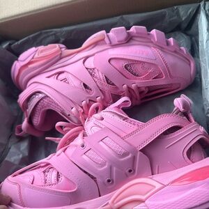 Balenciaga Vibrant Pink Athletic Shoes